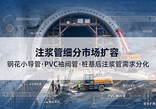 定日注浆管细分市场扩容，隧道钢花小导管、PVC 袖阀管、桩基后注浆管需求分化